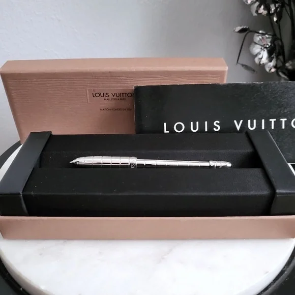 VintageLouis Vuitton Palladium Bille Ballpoint Pen Stylo Agenda PM